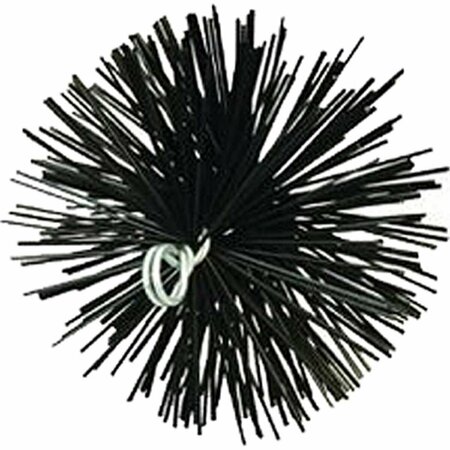 TOOL TIME 6 in. Round Poly Chimney Brush TO2814208